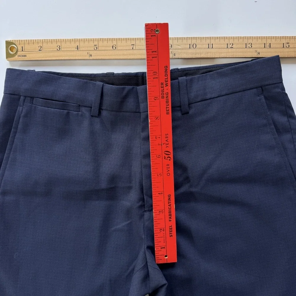 THEORY Marlo U Trevino‎ Wool Dress Pants Mens 28x24.5 Blue Cropped Flat Front